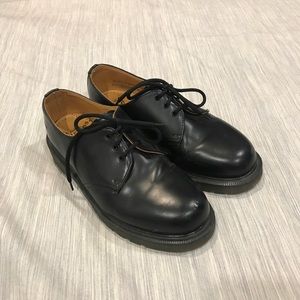 Dr. Martens Black Leather Oxfords Made in England